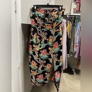 Floral showpo strapless dress